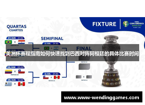 美洲杯赛程指南如何快速找到巴西对阵阿根廷的具体比赛时间