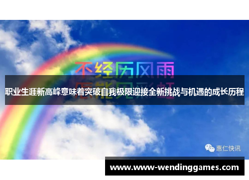 职业生涯新高峰意味着突破自我极限迎接全新挑战与机遇的成长历程